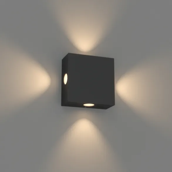 Светильник LGD-Wall-Quad-18B-8W Warm White (Arlight, Металл)