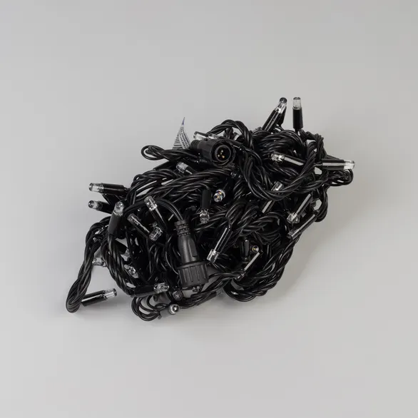 Светодиодная гирлянда ARD-STRING-CLASSIC-10000-BLACK-100LED-LIVE RGB (230V, 7W) (Ardecoled, IP65)