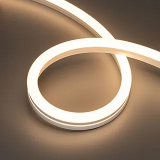 Светодиодная лента герметичная MOONLIGHT-SIDE-A140-12x24mm 24V Warm3000 (9.6 W/m, IP68, 0,5m, wire x1) (Arlight, Образец)