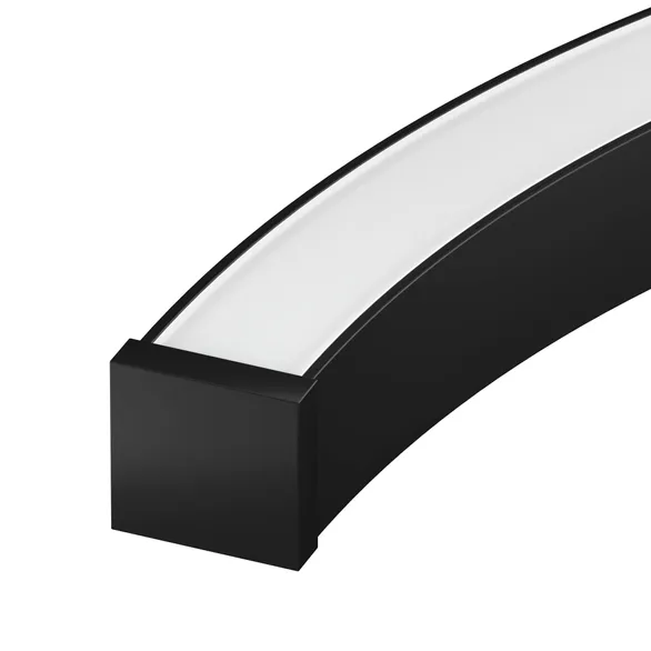 Профиль LINE-3535-BENT-SIDE-2000 ANOD BLACK (Arlight, Алюминий)
