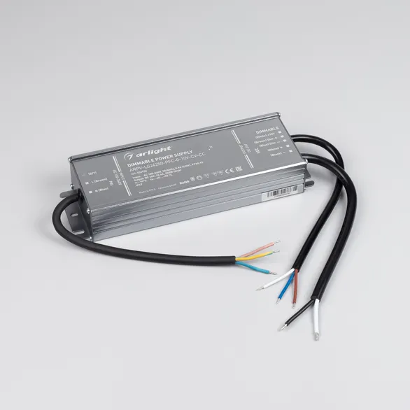 Блок питания ARPV-LG24250-PFC-0-10V-CV-CC (24V, 10.4A, 250W) (Arlight, IP67 Металл, 5 лет)