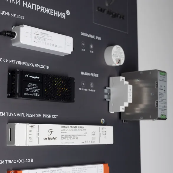 Стенд Блоки Питания ARP-E16-1760x600mm (DB 3мм, пленка) (Arlight, -)