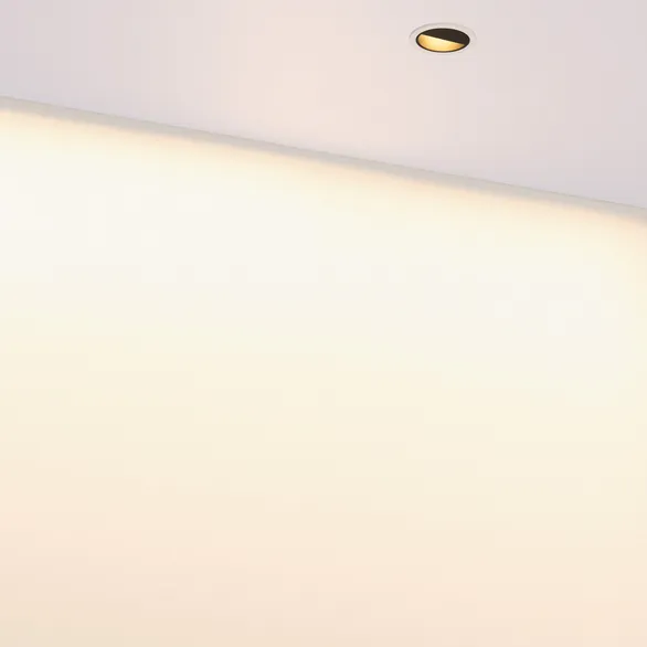 Светильник встраиваемый DL-VEILA-R63-8W Warm3000 (Белый RAL9003, A44x46 deg, 230V) (Arlight, IP20 Металл, 5 лет)