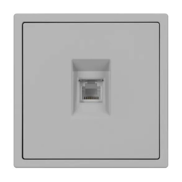 Механизм телефонной розетки SCT-NOBE-MTL1-SFPL-IS (RJ-11, 4C) (Arlight, Никель)