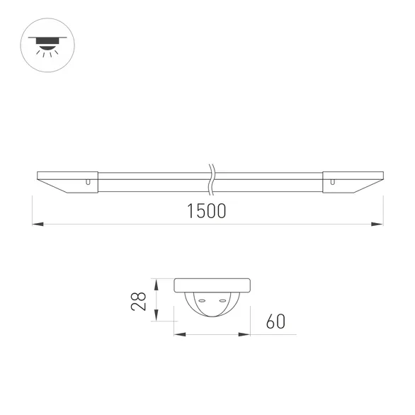 Светильник ALT-SIMS-L1500-42W Day4000-MIX (белый, 120 deg, 230V) (Arlight, IP54 Пластик, 3 года)