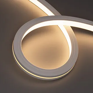 Светодиодная лента герметичная MOONLIGHT-TOP-X280-20x20mm 24V Warm3000 (10 W/m, IP67, 0,5m, wire x1) (Arlight, Образец)