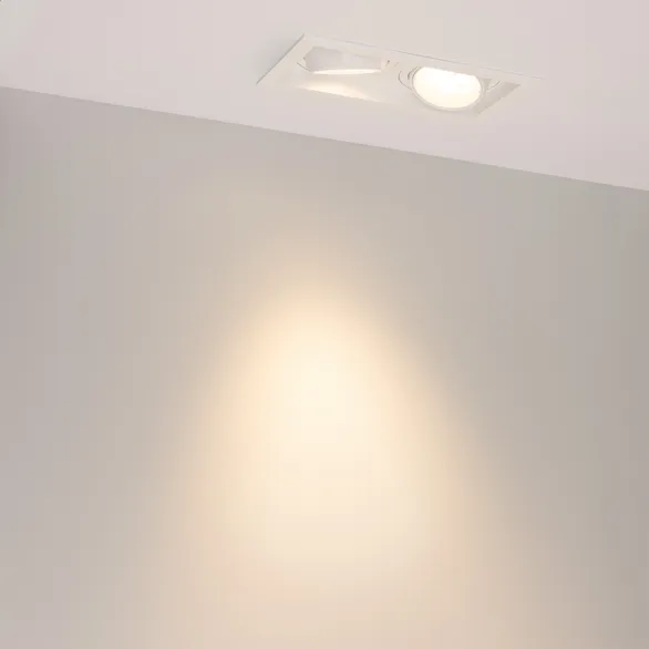 Светильник MS-VORTEX-BUILT-S210x117-2x20W Warm3000 (WH-WH, 40 deg, 230V) (Arlight, IP20 Металл, 5 лет)