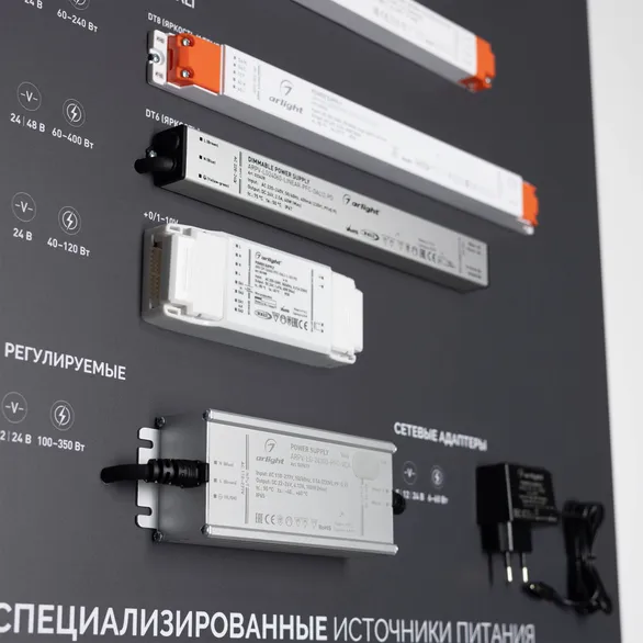 Стенд Блоки Питания ARP-E16-1760x600mm (DB 3мм, пленка) (Arlight, -)