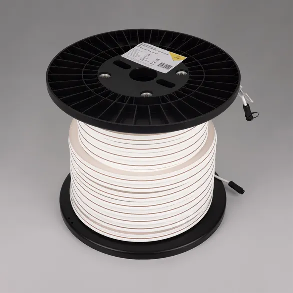 Светодиодная лента герметичная MOONLIGHT-PRO-SIDE-X320-20x20mm 48V Day4000 (10 W/m, IP67, 30m, wire x2) (Arlight, Вывод боковой, 7 лет)