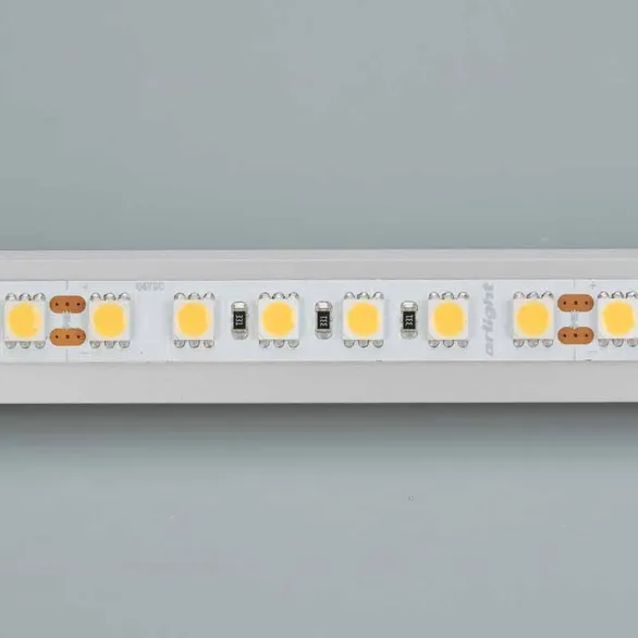 Светодиодная лента RT 6-5050-96 24V White6000 3x (480 LED) (Arlight, 23 Вт/м, IP20)