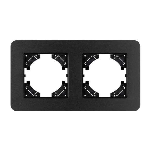 Рамка алюминиевая FRM-AKIRY-SFAL-2-BK (Arlight, -)