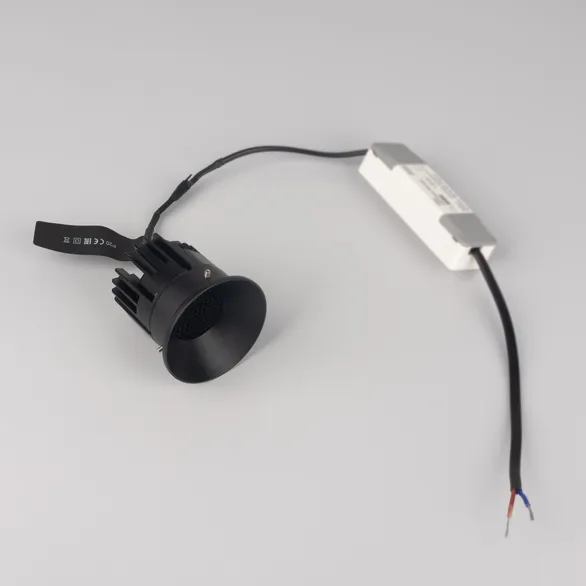 Светильник безрамочный DL-INTRAL-R63-8W Warm3000 (Черный RAL9005, 15 deg, 230V) (Arlight, IP20 Металл, 5 лет)