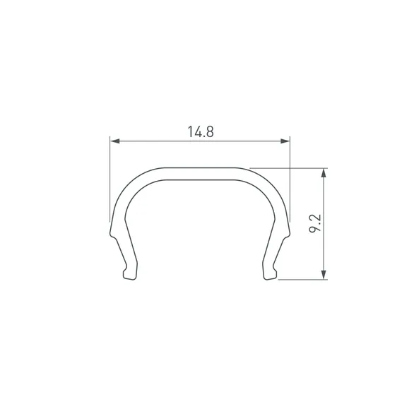 Экран LINE-D-1515-2000 OPAL (Arlight, Пластик)