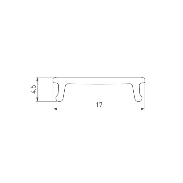 Экран СEIL-S14-SHADOW-2000 FLAT OPAL (Arlight, Пластик)