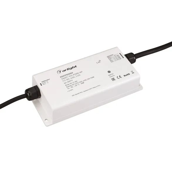 Контроллер SMART-K34-RGBW-WP (12-36V, 4x5A, 2.4G) (Arlight, IP67 Пластик, 5 лет)