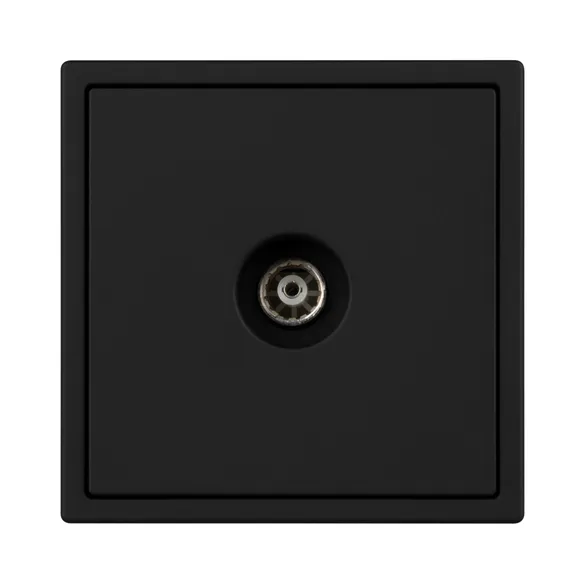 Механизм телевизионной розетки SCT-NOBE-MTV1-SFPL-BK (Arlight, Черный оникс)