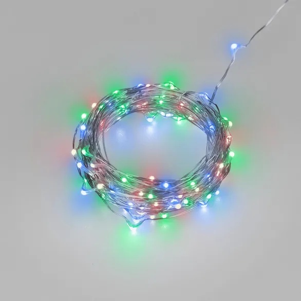 Светодиодная гирлянда ARD-DEW-HOME-10000-CLEAR-100LED-LIVE RGB (5V, USB, ПДУ) (Ardecoled, IP20)