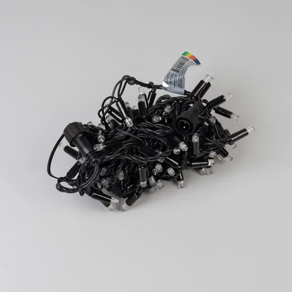 Светодиодная гирлянда ARD-STRING-CLASSIC-10000-BLACK-95LED-LIVE RGBW-DMX (24V, 10W) (Ardecoled, IP65)