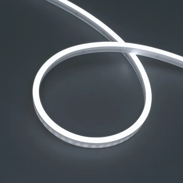Светодиодная лента герметичная WAVE-SIDE-PU-A120-06x12mm 24V White5700 (8 W/m, IP68, 5m, wire x2) (Arlight, Вывод прямой, 3 года)