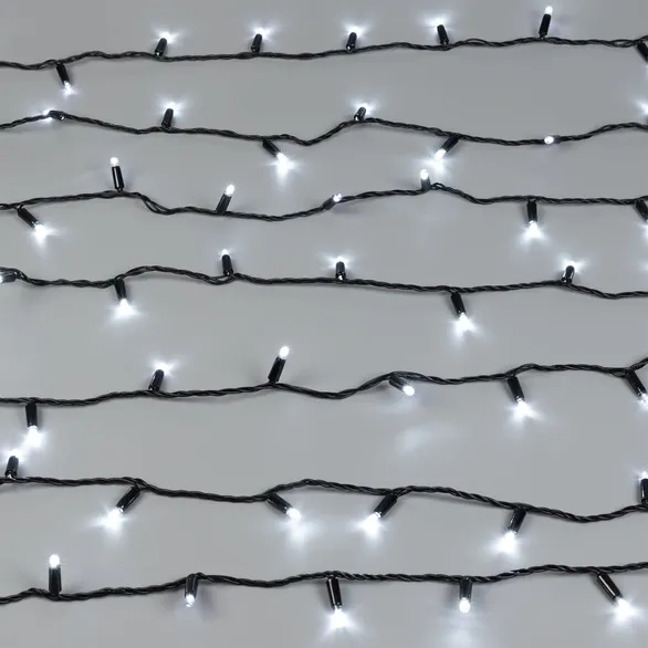 Светодиодная гирлянда ARD-STRING-CLASSIC-10000-BLACK-100LED-STD WHITE (230V, 7W) (Ardecoled, IP65)
