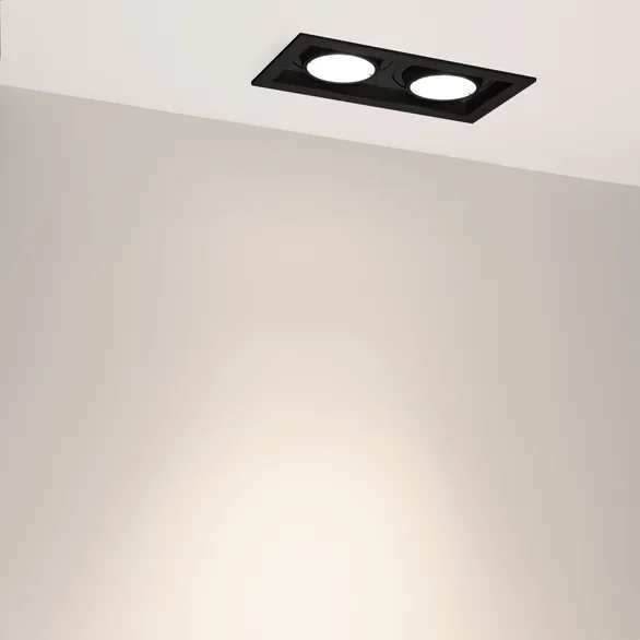 Светильник MS-VORTEX-BUILT-S210x117-2x20W Day4000 (BK-BK, 40 deg, 230V) (Arlight, IP20 Металл, 5 лет)