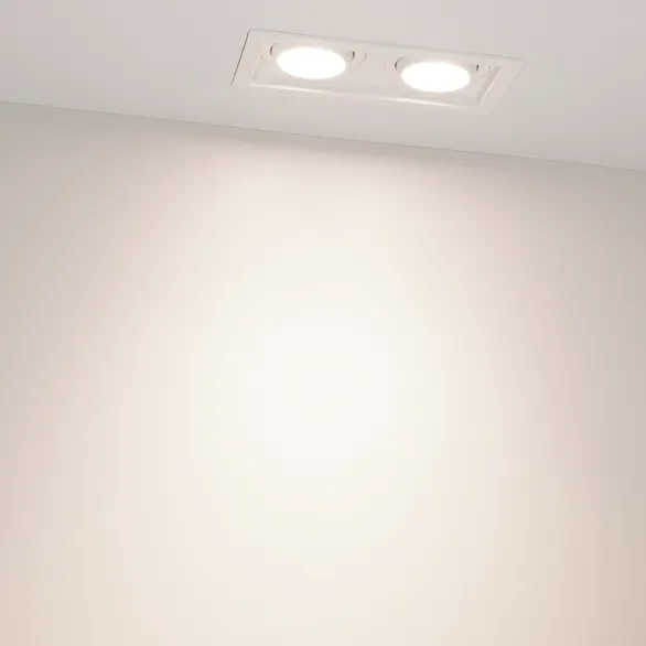 Светильник MS-VORTEX-BUILT-S170x90-2x12W Day4000 (WH-WH, 40 deg, 230V) (Arlight, IP20 Металл, 5 лет)