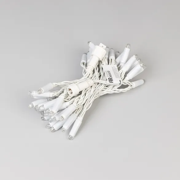 Светодиодная гирлянда ARD-STRING-CLASSIC-6000-WHITE-40LED-LIVE RGB-SPI (12V, 26W) (Ardecoled, IP65)