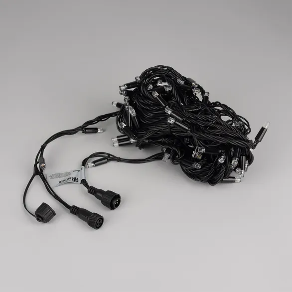 Светодиодная гирлянда ARD-STRING-CLASSIC-10000-BLACK-100LED-LIVE RGB (230V, 7W) (Ardecoled, IP65)