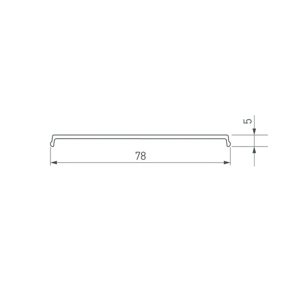 Экран прозрачный для ALU-POWER-W80N-2000 ANOD (Arlight, Пластик)