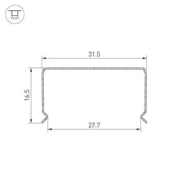 Профиль гибкий WPH-FLEX-3020-1000 (Arlight, Сталь)