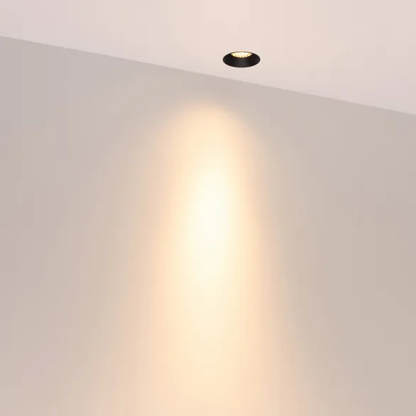Светильник безрамочный DL-INTRAL-R39-6W Warm3000 (Черный RAL9005, 15 deg, 230V) (Arlight, IP20 Металл, 5 лет)