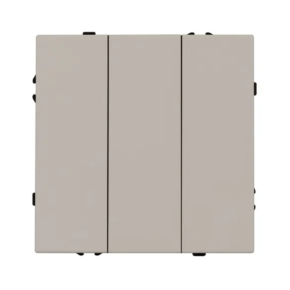 Механизм выключателя трехклавишный непроходной SWT-NOBE-MK03-SFPL-CA (230V, 10A) (Arlight, Кашемир)