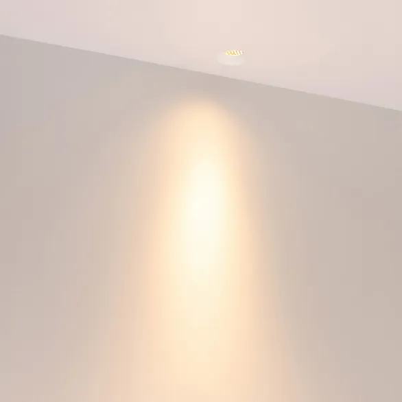 Светильник безрамочный DL-INTRAL-R39-6W Warm3000 (Белый RAL9003, 15 deg, 230V) (Arlight, IP20 Металл, 5 лет)