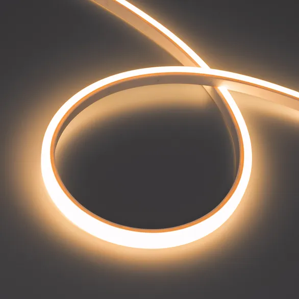 Светодиодная лента герметичная WAVE-TOP-PU-A144-10x10mm 24V Warm2700 (5 W/m, IP68, 5m, wire x2) (Arlight, Вывод боковой, 3 года)