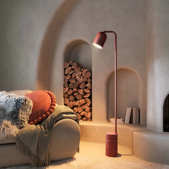 Светильник SP-MASON-FLOOR-R143-6W Warm3200-MIX (BG, 120 deg, 230V) (Arlight, IP20, Травертин, 5 лет)