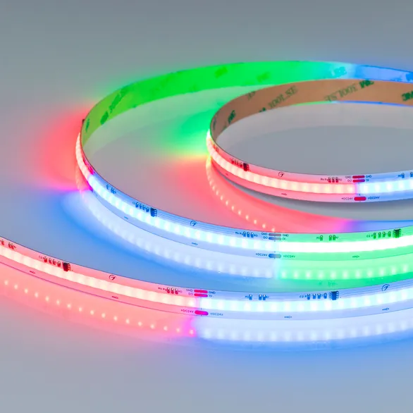 Светодиодная лента SPI-COB-X630-12mm 24V RGB-PX63 (11 W/m, IP20, 5m) (Arlight, -)