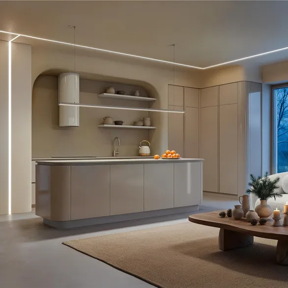 Профиль LINIA25-F-2000 ANOD  (Arlight, Алюминий)