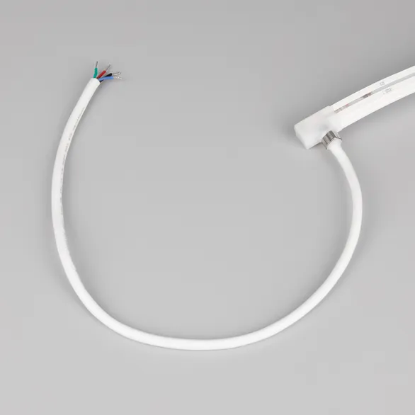Светодиодная лента герметичная MOONLIGHT-PRO-TOP-X360-13x12mm 24V RGB (12 W/m, IP67, 10m, wire x2) (Arlight, Вывод боковой, 5 лет)