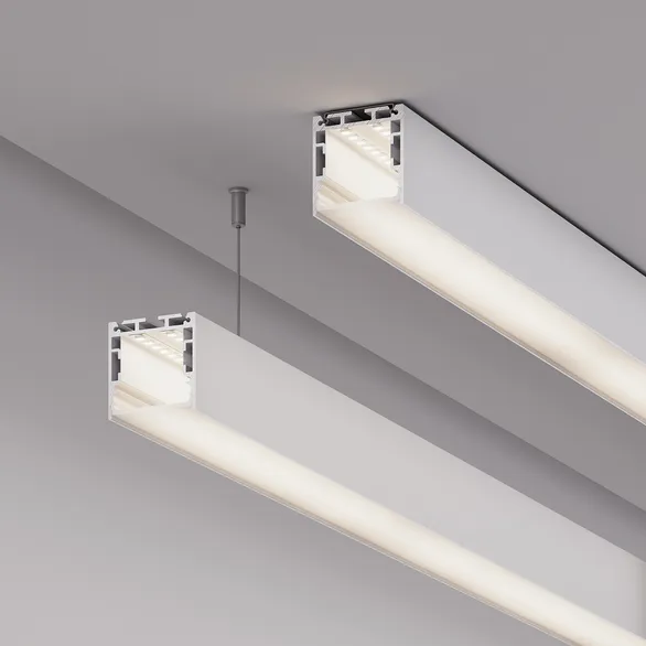Профиль SL-LINE-3535-2000 WHITE с рефлектором (Arlight, Алюминий)