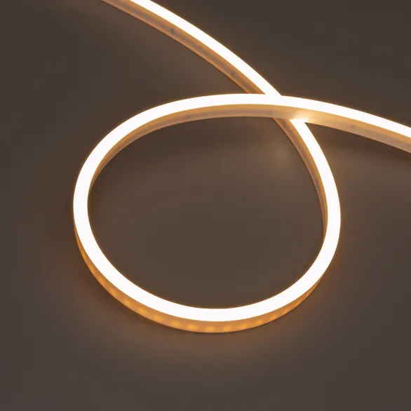 Светодиодная лента герметичная WAVE-SIDE-PU-A120-06x12mm 24V Warm3000 (8 W/m, IP68, 3m, wire x1) (Arlight, Вывод прямой, 3 года)