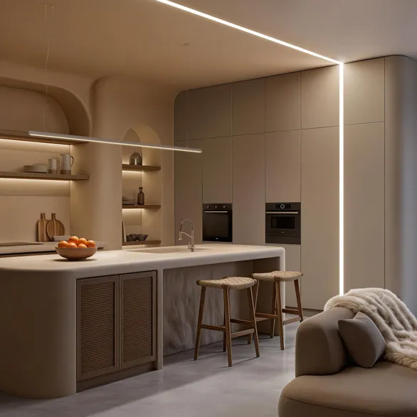 Профиль LINIA25-F-2000 ANOD  (Arlight, Алюминий)