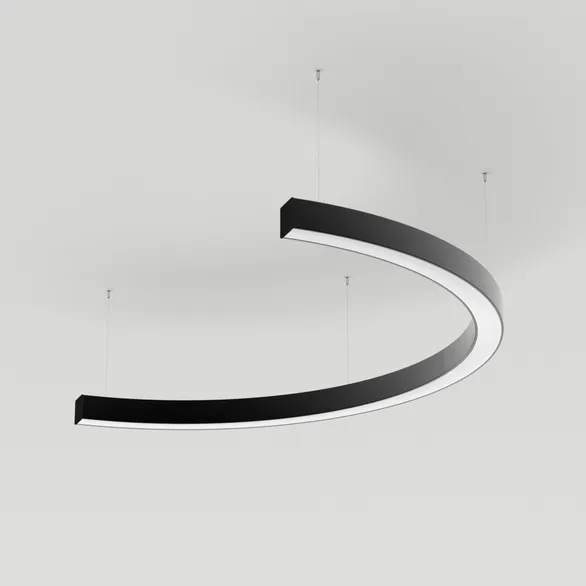 Светильник SP-LINE-HANG-ARC-C3535-D800-28W Warm3000 (BLACK, 230V) (Arlight, Металл)