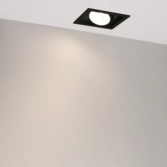 Светильник MS-VORTEX-BUILT-S140x140-30W Day4000 (BK-BK, 50 deg, 230V) (Arlight, IP20 Металл, 5 лет)