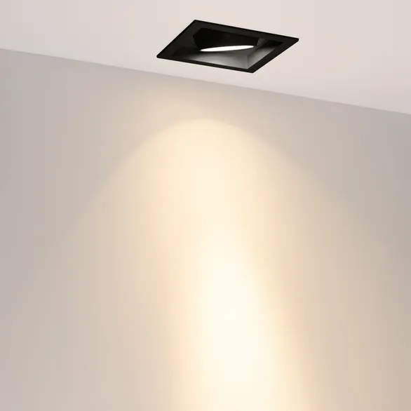 Светильник MS-VORTEX-BUILT-S140x140-30W Warm3000 (BK-BK, 17 deg, 230V) (Arlight, IP20 Металл, 5 лет)