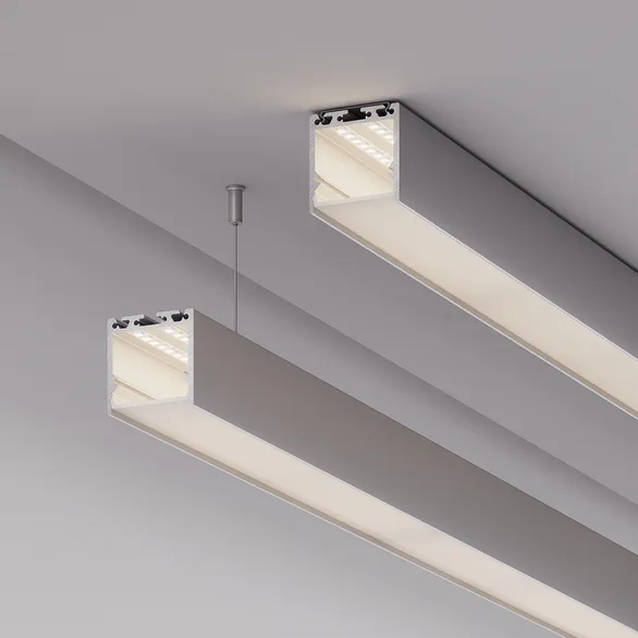 Профиль с экраном SL-LINE-3535-2500 ANOD+OPAL (Arlight, Алюминий)