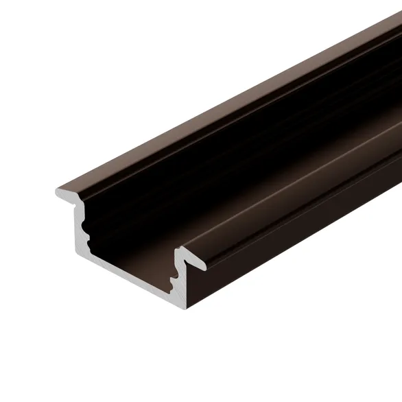 Профиль LINE-2308-F-2000 ANOD BROWN DEEP (Arlight, Алюминий)