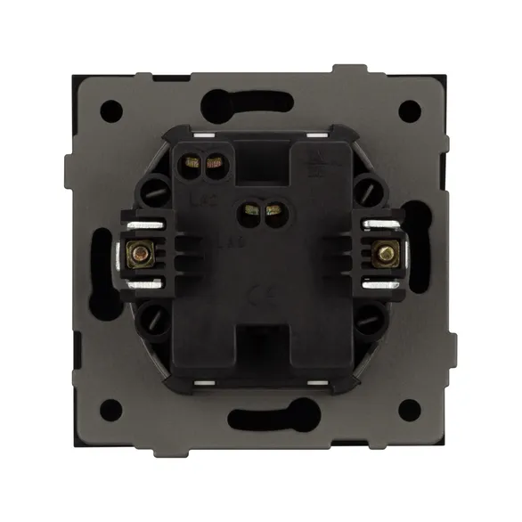 Механизм выключателя одноклавишный непроходной SWT-TENDO-MK01-PL-BK (230V, 10A) (Arlight, -)