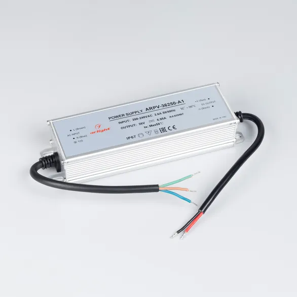 Блок питания ARPV-36250-A1 (36V, 6.95A, 250W) (Arlight, IP67 Металл, 3 года)