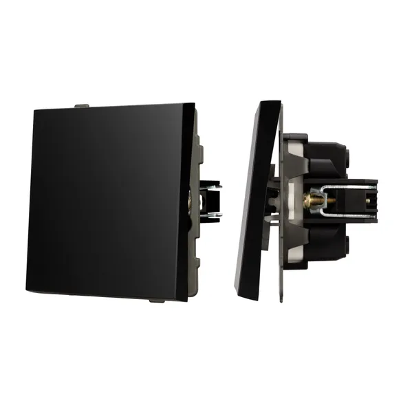 Механизм выключателя одноклавишный проходной SWT-TENDO-MKP1-PL-BK (230V, 10A) (Arlight, -)