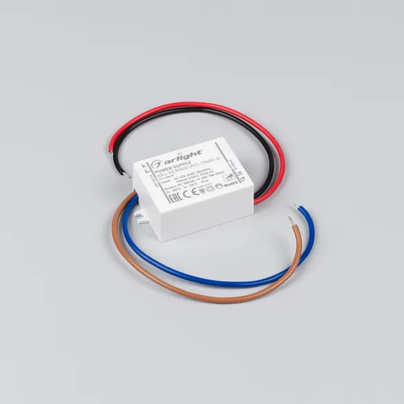 Блок питания ARJ-KE30300-PFC-TRIAC-A (9W, 300mA) (Arlight, IP44 Пластик, 5 лет)